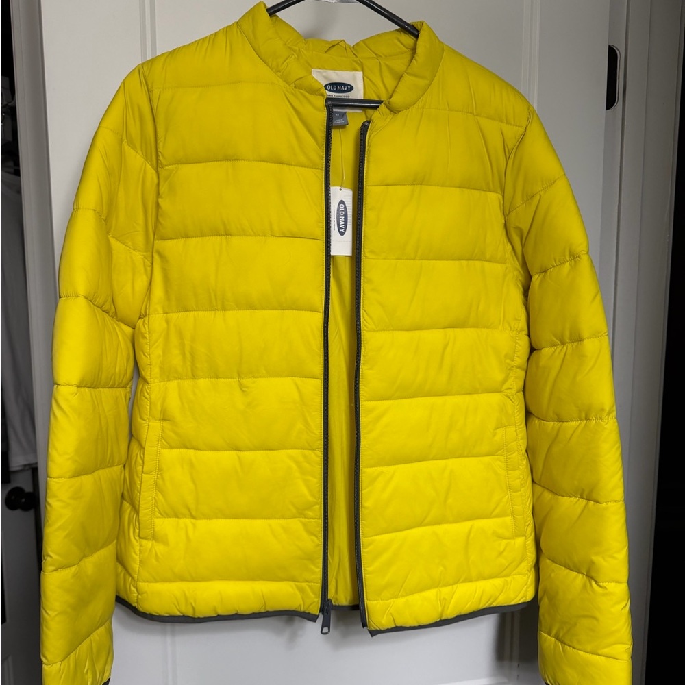Old Navy Yellow Puffer Jacket